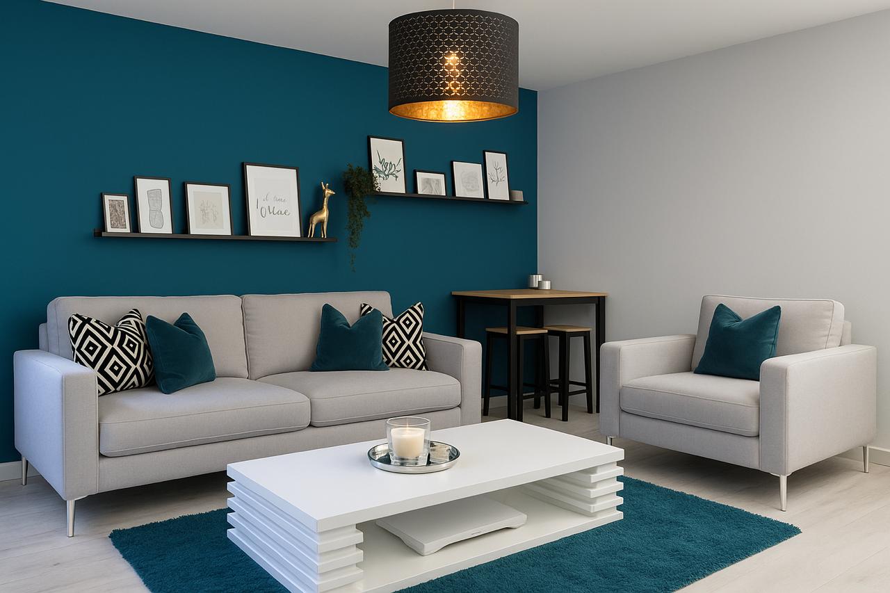 modern living room by interior designers in calicut